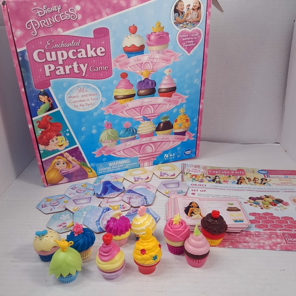 Disney Princess Enchanted Cupcake Party board game kids recipe 2019 Wonder Forge
